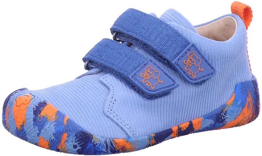 Affenzahn Kid's Loopschoentjes Leder Walky Barefootschoenen blauw