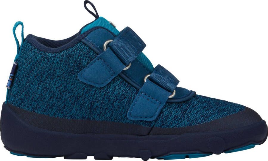 Affenzahn Kid's Happy Smile Knit Lowboot Beer Sneakers blauw