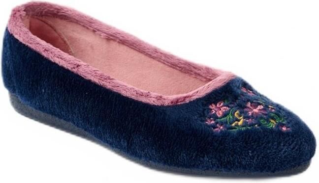 AFIBEL Ballerina pantoffels pluche comfort wijdte