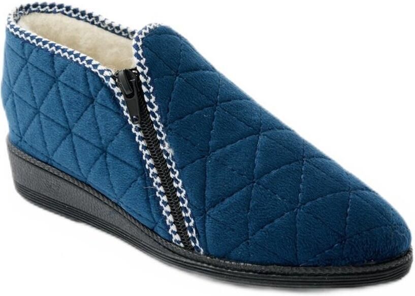 AFIBEL Comfortabele hoge pantoffels met ritssluiting