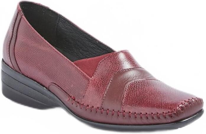 AFIBEL Mocassins compensés élastiqués cuir largeur confort