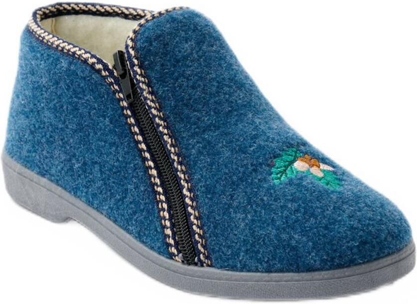 AFIBEL Geborduurde pantoffels met brede wijdte