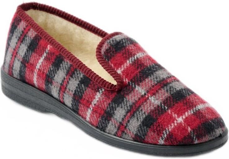 AFIBEL Gemengde wollen pantoffels over de hele breedte