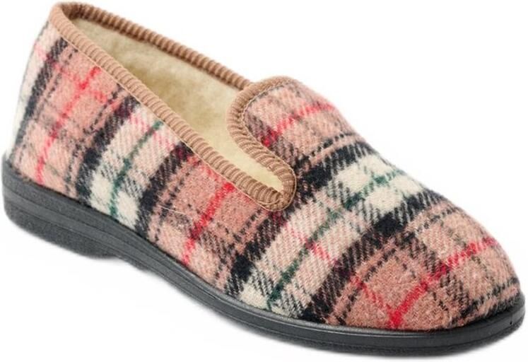 AFIBEL Gemengde wollen pantoffels over de hele breedte
