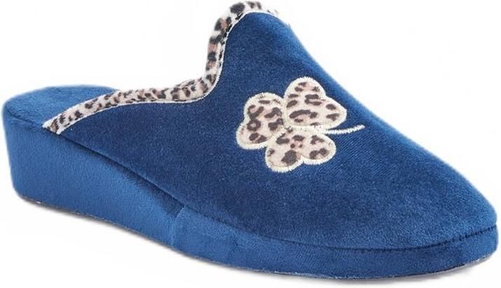 AFIBEL Chaussons mules largeur confort textile velouté