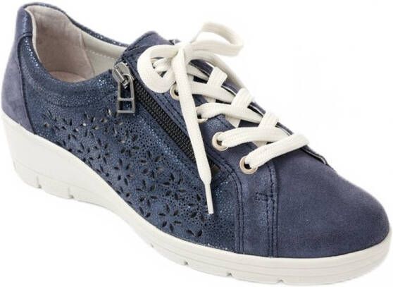 AFIBEL Brede leren veterschoenen