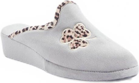 AFIBEL Chaussons mules largeur confort textile velouté