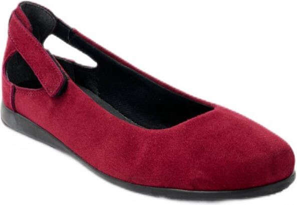 AFIBEL Comfort wijde ballerina's van suèdeleer