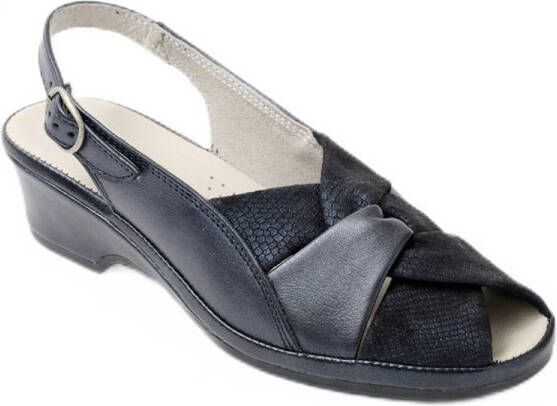 AFIBEL Comfortabele wijdte leren open sandalen