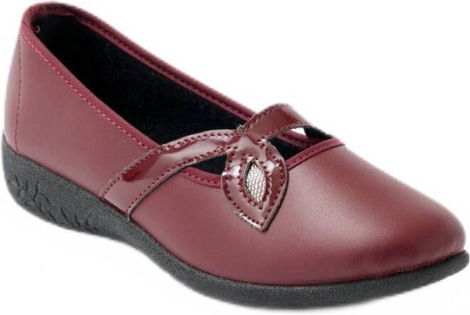 AFIBEL Comfortwijdte leren cross-over ballerina's