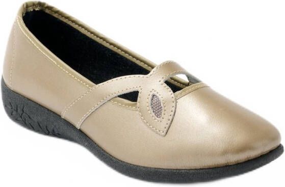 AFIBEL Comfortwijdte leren cross-over ballerina's