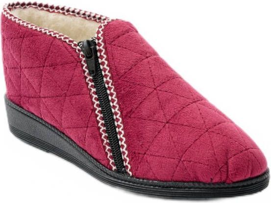 AFIBEL Comfortabele hoge pantoffels met ritssluiting