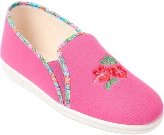 AFIBEL Elastische geborduurde comfort wijdte pantoffels