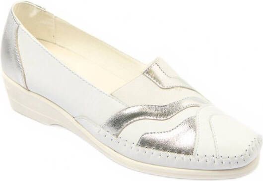 AFIBEL Elastische leren loafers comfortwijdte
