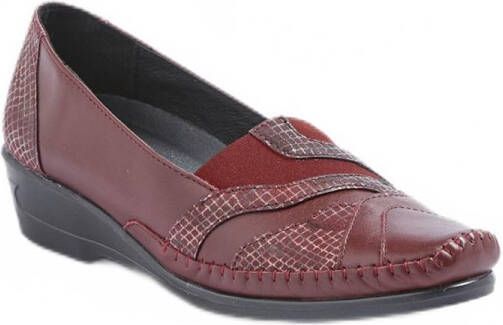 AFIBEL Elastische leren loafers comfortwijdte