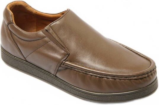 AFIBEL Elastische leren loafers met uitneembare zolen