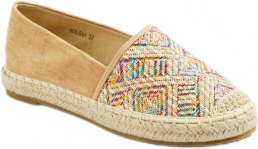 AFIBEL Espadrilles in etnische stijl in suèdelook