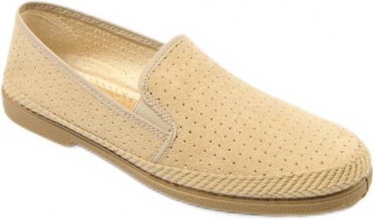 AFIBEL Geperforeerde canvas loafers met elastiek
