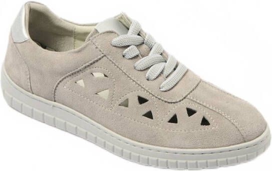 AFIBEL Geperforeerde comfort wijdte leren veterschoenen