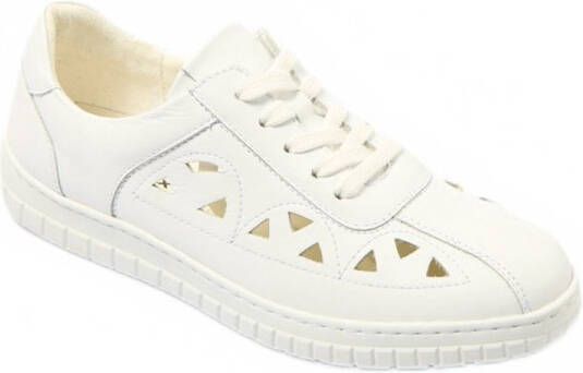 AFIBEL Geperforeerde comfort wijdte leren veterschoenen