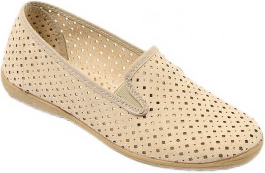 AFIBEL Geperforeerde elastische loafers comfortwijdte