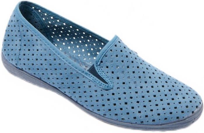 AFIBEL Geperforeerde elastische loafers comfortwijdte