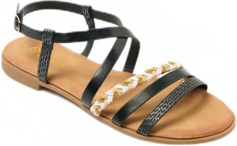 AFIBEL Joia Multi-materiaal sandalen met bandjes
