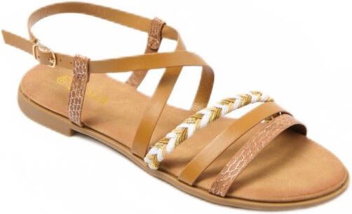 AFIBEL Joia Multi-materiaal sandalen met bandjes