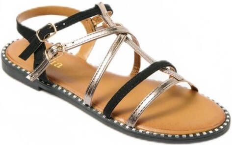 AFIBEL Joia Tweekleurige sandalen met bandjes