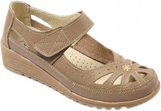 AFIBEL La Bottine Souriante Comfort wijdte klittenband sandalen