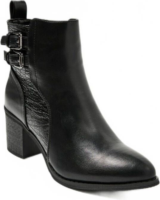 AFIBEL Laarzen met hak en juk met reptieleffect