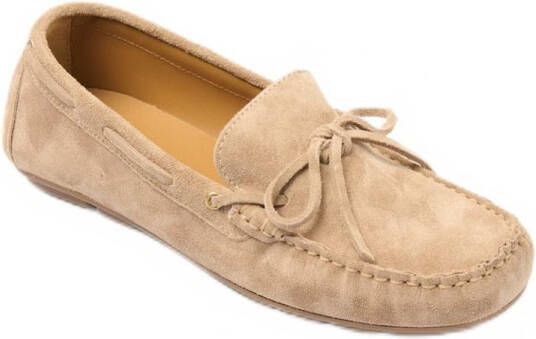 AFIBEL Leren loafers met strik en zool met studs