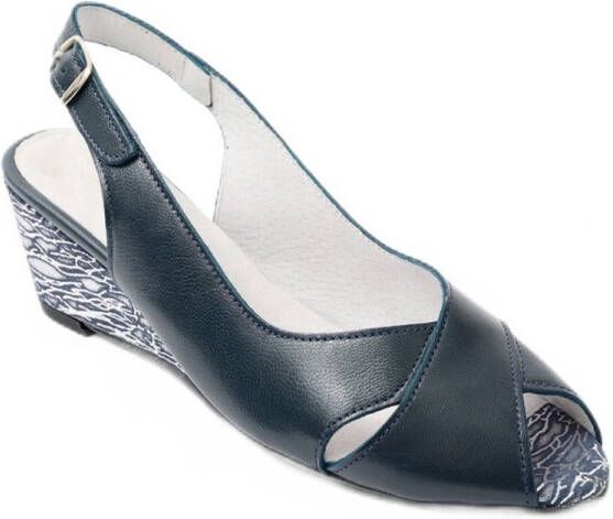 AFIBEL Leren sandalen met open teen