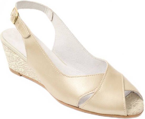 AFIBEL Leren sandalen met open teen