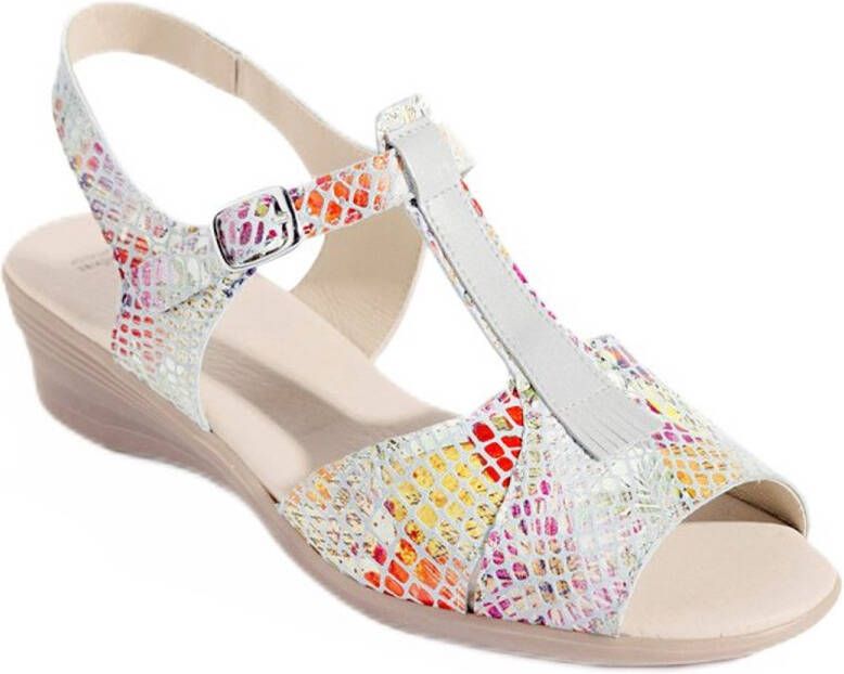 AFIBEL Leren slingback sandaal met comfort wijdte