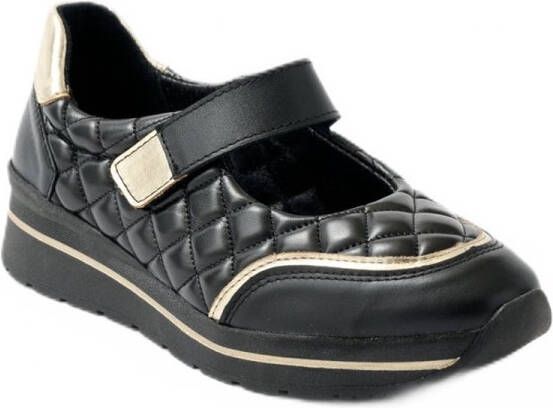 AFIBEL Leren slippers met klittenbandsluiting