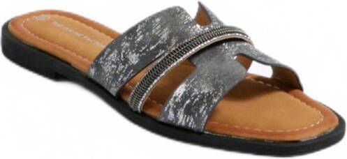 AFIBEL Metalen muiltjes met metalen riempje