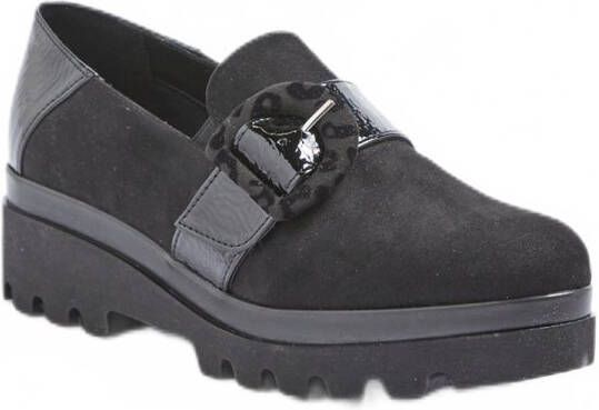 AFIBEL Mocassins met elastische ingekeepte zool comfortwijdte