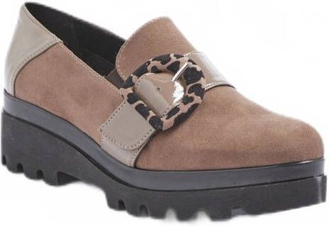 AFIBEL Mocassins met elastische ingekeepte zool comfortwijdte