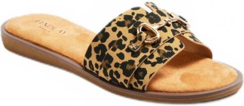 AFIBEL Sandalen in muiltjesstijl met metalen details