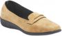AFIBEL Mocassins compensés souples cuir velours - Thumbnail 3