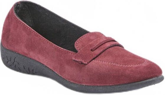 AFIBEL Mocassins compensés souples cuir velours