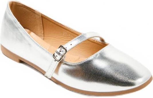 AFIBEL Ton-sur-ton ballerina's met bandjes en een lage hak
