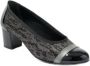 AFIBEL Twee materialen brede comfort hakken - Thumbnail 1