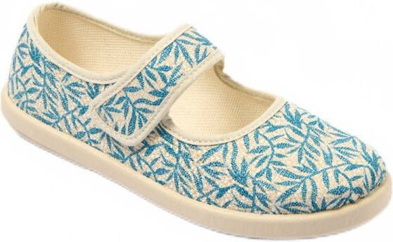 AFIBEL Vegan brede ballerina met klittenband
