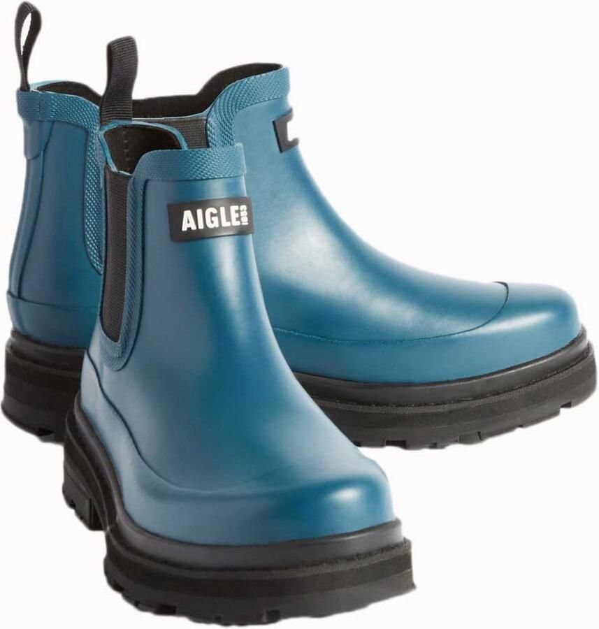 Aigle N Regenlaarzen Blauw Vrouw