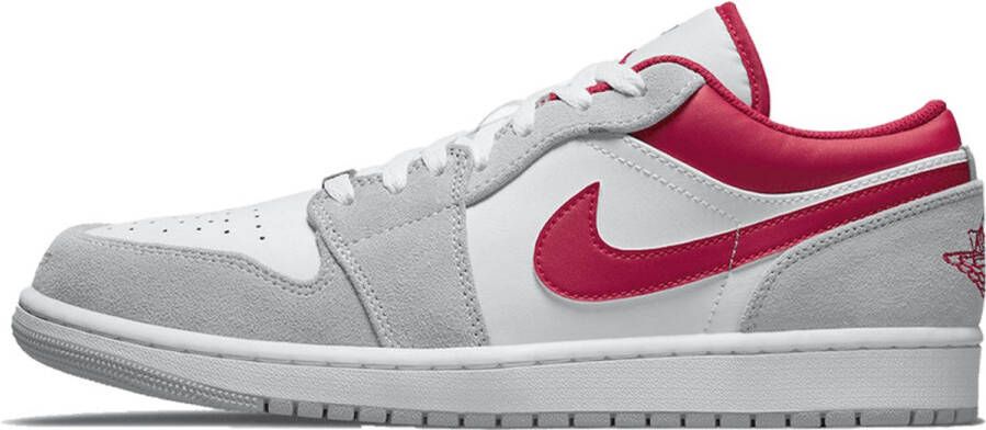 Air Jordan 1 Low Light Smoke Grey Gym Red SE D grijs wit rood sneakers laag zomersneakers
