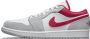 Air Jordan 1 Low Light Smoke Grey Gym Red SE D grijs wit rood sneakers laag zomersneakers - Thumbnail 1