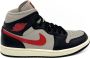 Jordan Wmns Air 1 Mid Basketball Schoenen black gym red college grey sail maat: 40 beschikbare maaten:36.5 37.5 38.5 39 40.5 41 42 - Thumbnail 1