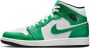 Air Jordan 1 Mid 'Lucky Green' DQ8426-301 groen wit sneakers hoog - Thumbnail 1